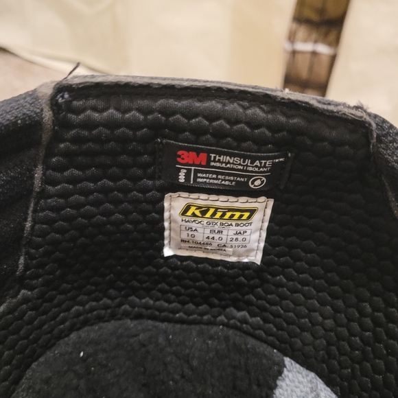 KLIM Havoc GTX BOA Boot Size 10 Mens Snowbiking Riding Boot - Picture 9 of 9